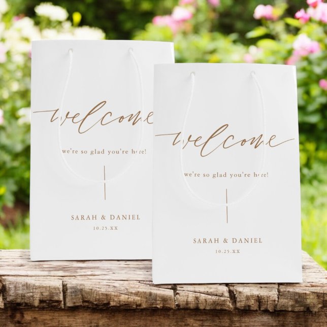 Elegant Wedding Gold Gift Bags (Creator Uploaded)