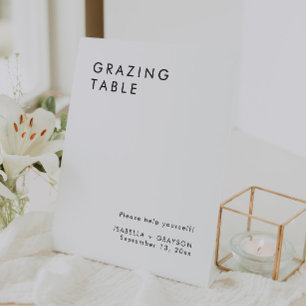 Elegant Wedding Grazing Table Sign