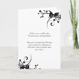 ELEGANT WEDDING GREETING CARD FOR THE MR. & MRS