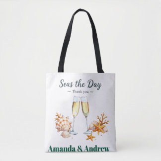 Elegant Wedding Guest Favour Bridal Shower keepsak Tote Bag