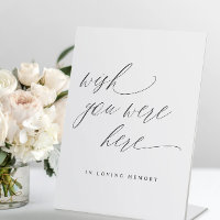 Elegant Wedding In Memory Wish You Were Here