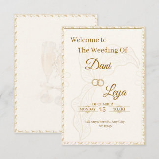 Elegant Wedding Invitation