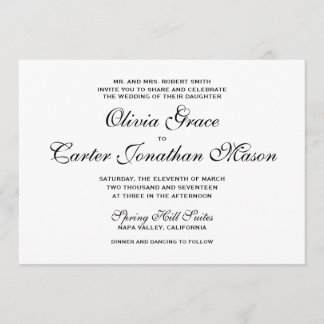 Elegant Wedding Invitation