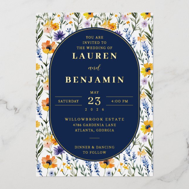 Elegant Wedding Invitation (Front)