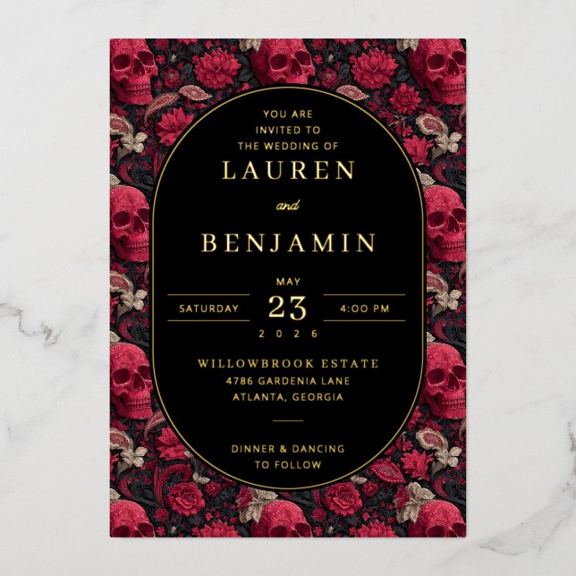 Elegant Wedding Invitation (Front)