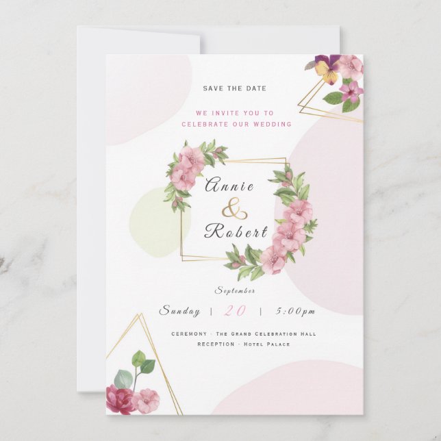 Elegant Wedding Invitation (Front)