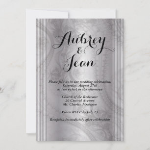 Elegant wedding invitation