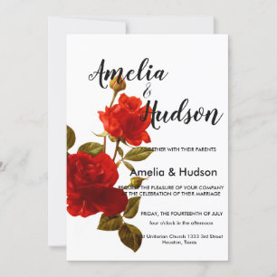 Elegant wedding invitation