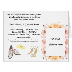 Elegant Wedding Invitation Card Romantic Floral