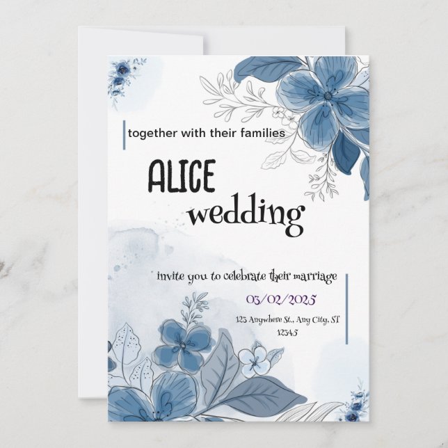 Elegant Wedding Invitation,Celebrate Love and Toge Holiday Card (Front)
