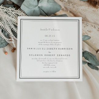 Elegant Wedding Invitation - Change Background