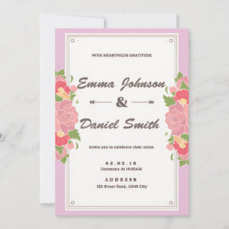 Elegant Wedding Invitation – Classic Script Design