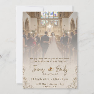 Elegant Wedding Invitation   Customisable Template