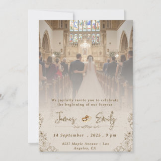 Elegant Wedding Invitation | Customisable Template