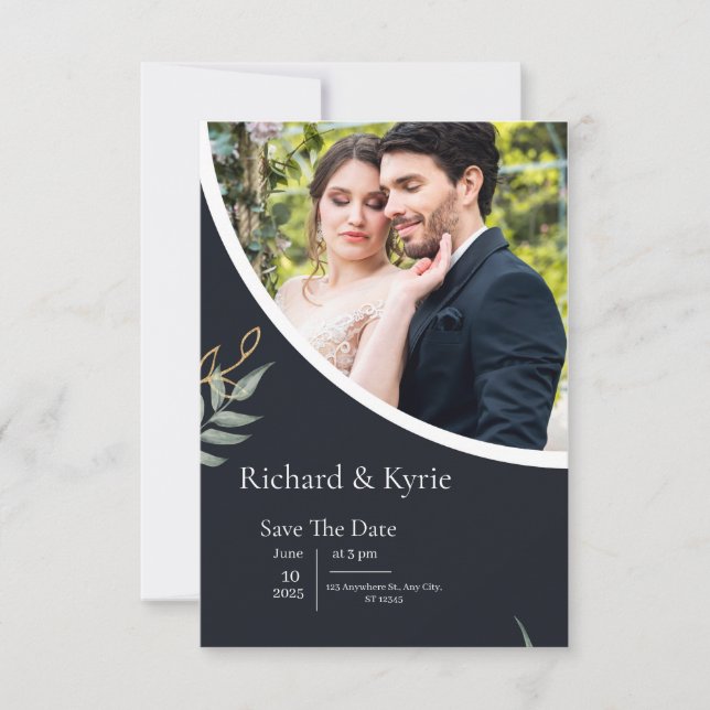 Elegant Wedding Invitation Design (Front)