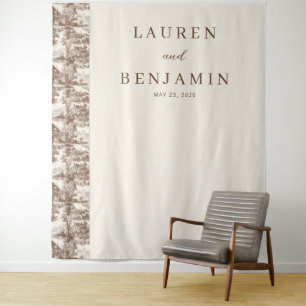 Elegant Wedding Invitation Design Tapestry