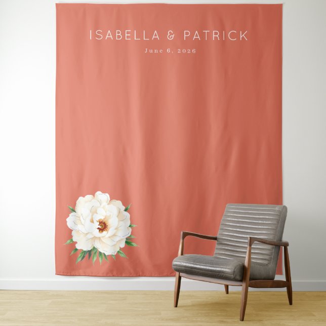 Elegant Wedding Invitation Design Tapestry (In Situ)
