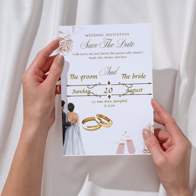 Elegant Wedding Invitation Design - Timeless Beaut (Creator Uploaded)