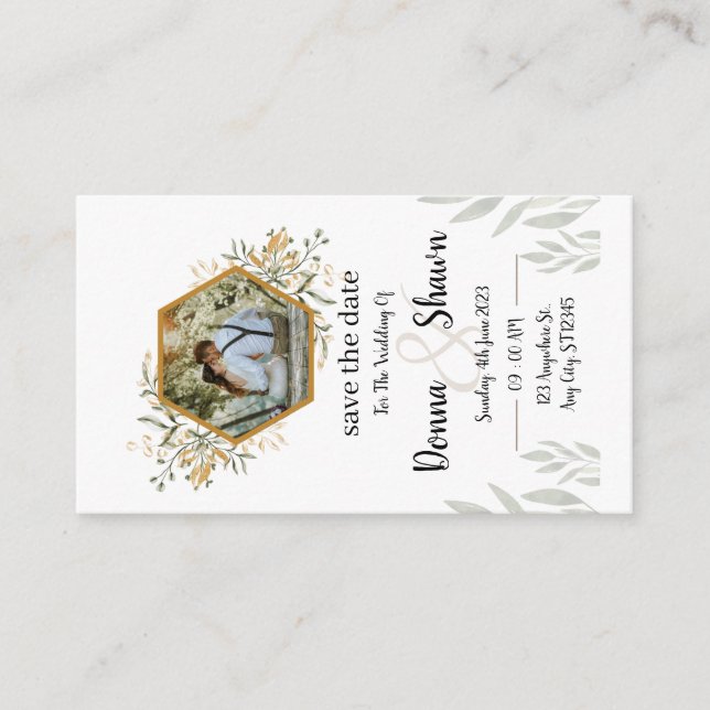 Elegant wedding invitation designed to celebrate l (Front)