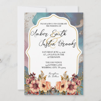 Elegant Wedding Invitation - Editable Template
