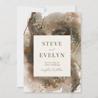 Elegant Wedding Invitation Featuring Soft Hues