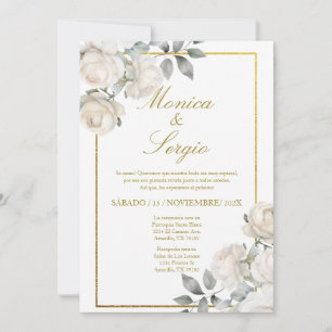 Elegant Wedding Invitation in Spanish