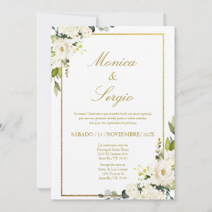 Elegant Wedding Invitation in Spanish