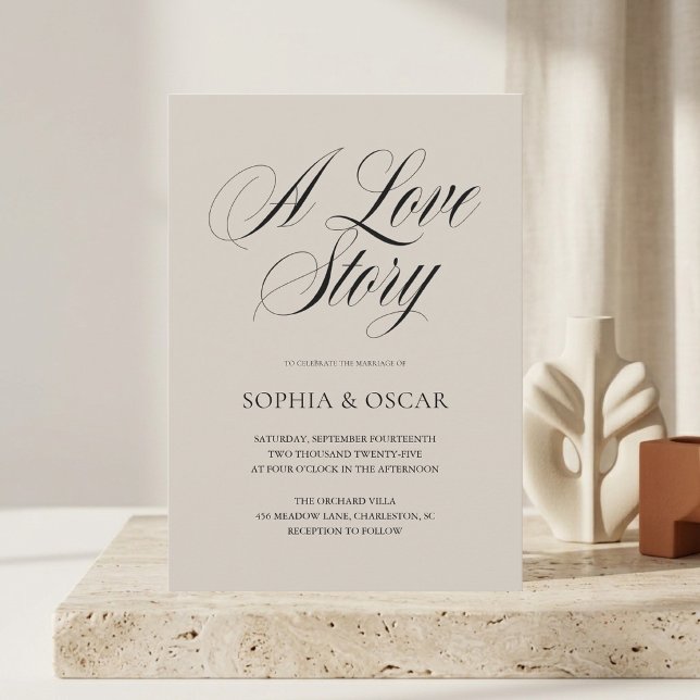 Elegant Wedding Invitation | Minimalist Script  (Creator Uploaded)
