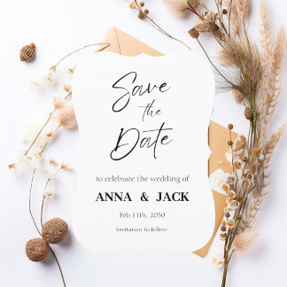 Elegant Wedding invitation Save the Date