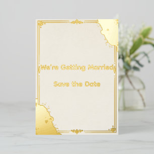 Elegant Wedding Invitation Save the Date Minimal