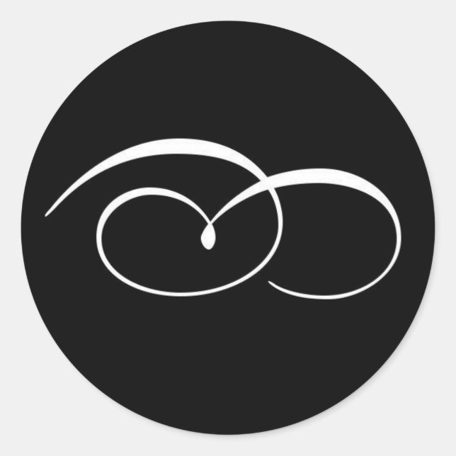 Elegant Wedding invitation Seal (Front)