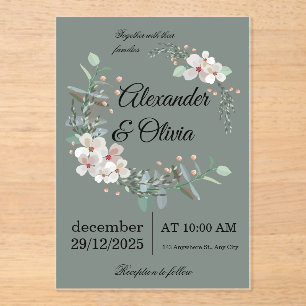 Elegant Wedding Invitation – Simple and Luxurious 