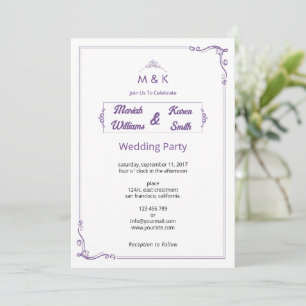 Elegant Wedding Invitation Template 