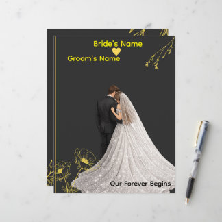 Elegant Wedding Invitation Template Custom Letterhead