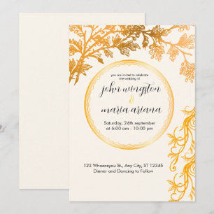 Elegant Wedding Invitation   Timeless Love