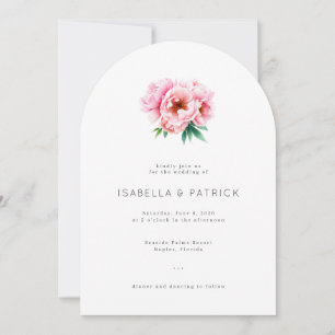 Elegant Wedding Invitation with Floral Design