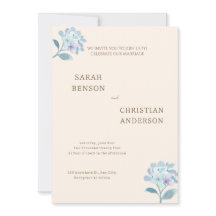 Elegant Wedding Invitation with Floral Design