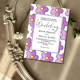 Elegant Wedding Invitation with Modern Calligraphy