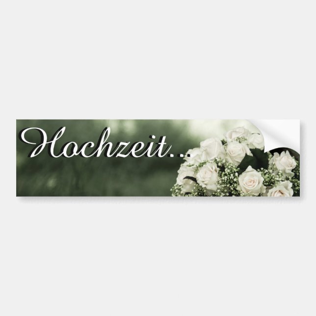 Elegant Wedding Invitations Bumper Sticker (Front)