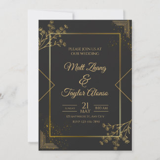 Elegant Wedding Invitations Card