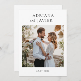Elegant Wedding Invite Modern Minimalist