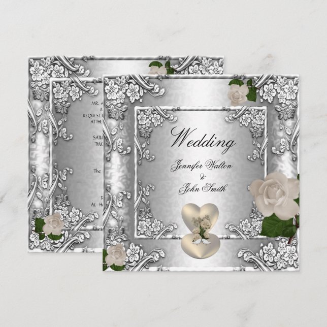 Elegant Wedding Invites (Front/Back)