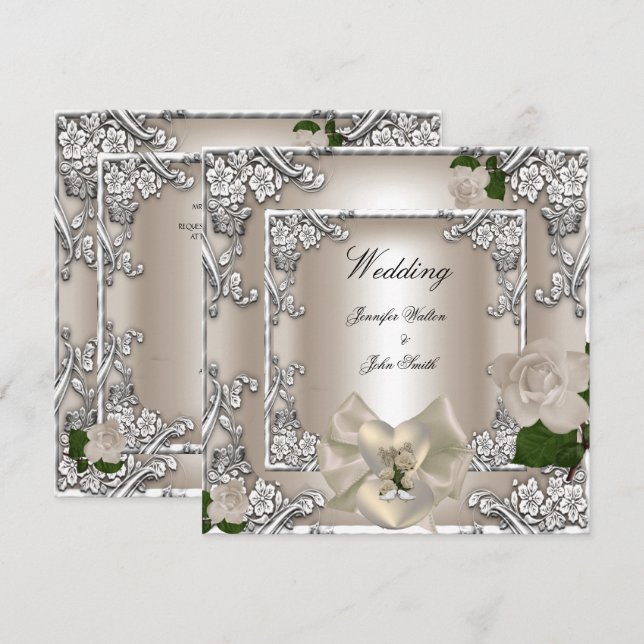 Elegant Wedding Invites (Front/Back)