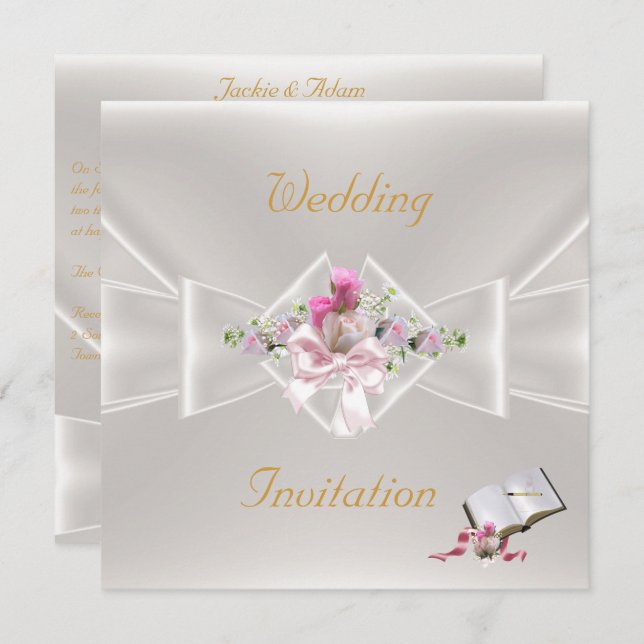 Elegant Wedding Invites (Front/Back)