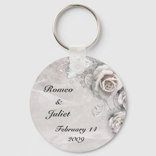 Elegant Wedding Key Ring