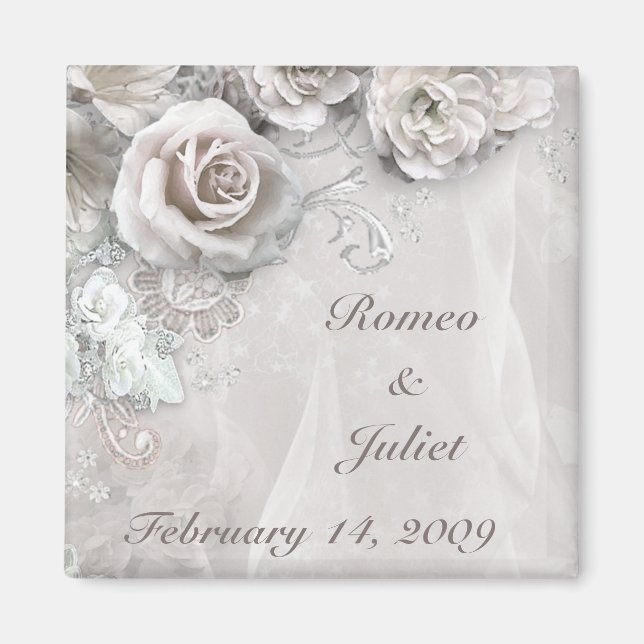 Elegant Wedding Magnet (Front)