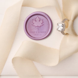 Elegant Wedding Maple Leaf Wax Seal Stamp