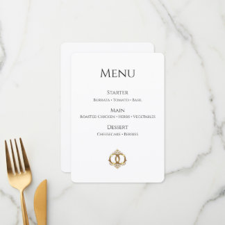 Elegant Wedding Menu Card | Modern