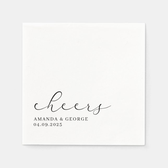 Elegant wedding napkin (Front)