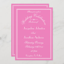  Elegant Wedding Personalised Names Chic Pink 